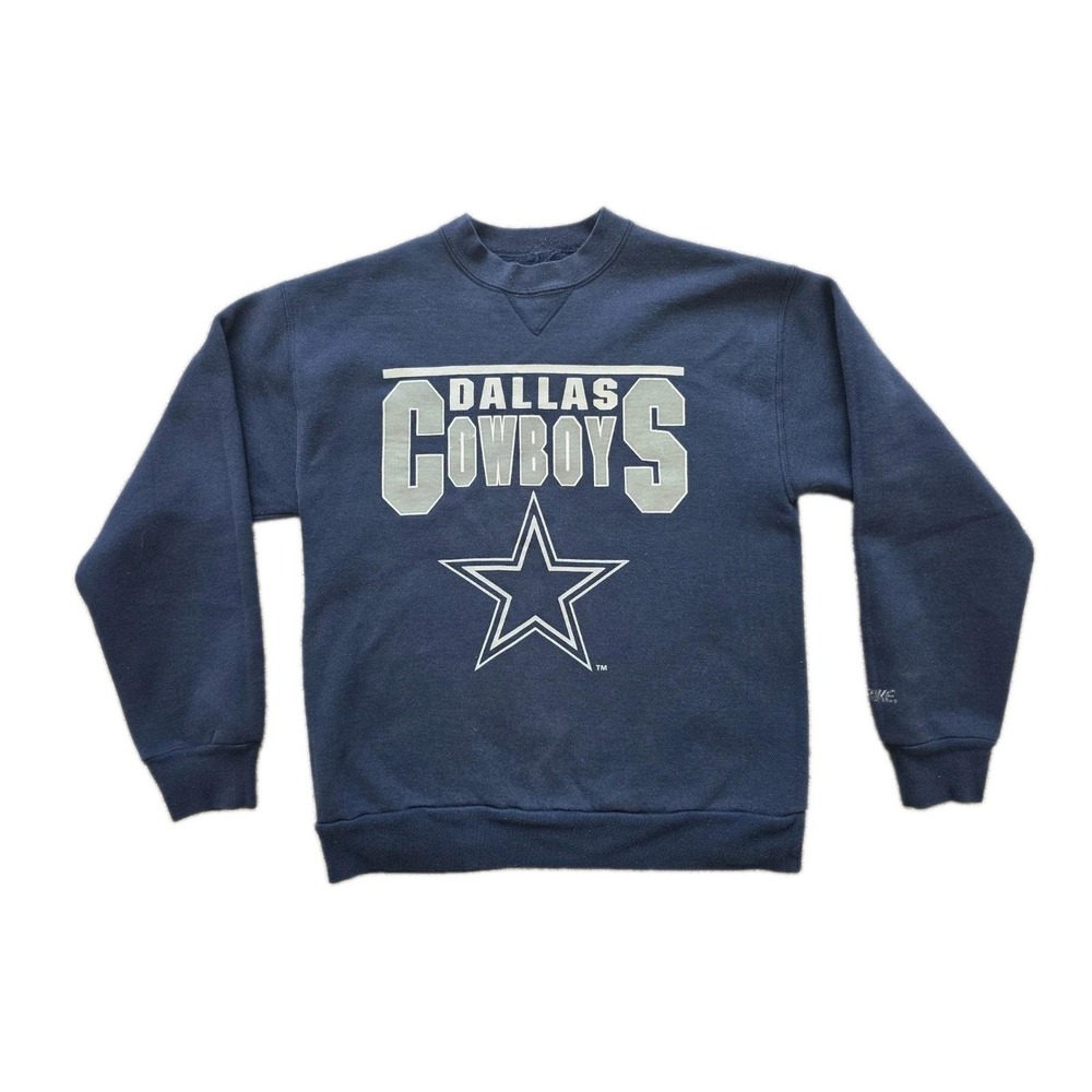 Vintage Dallas Cowboys NFL Sweatshirt Men's L Navy Crewneck Football 90s